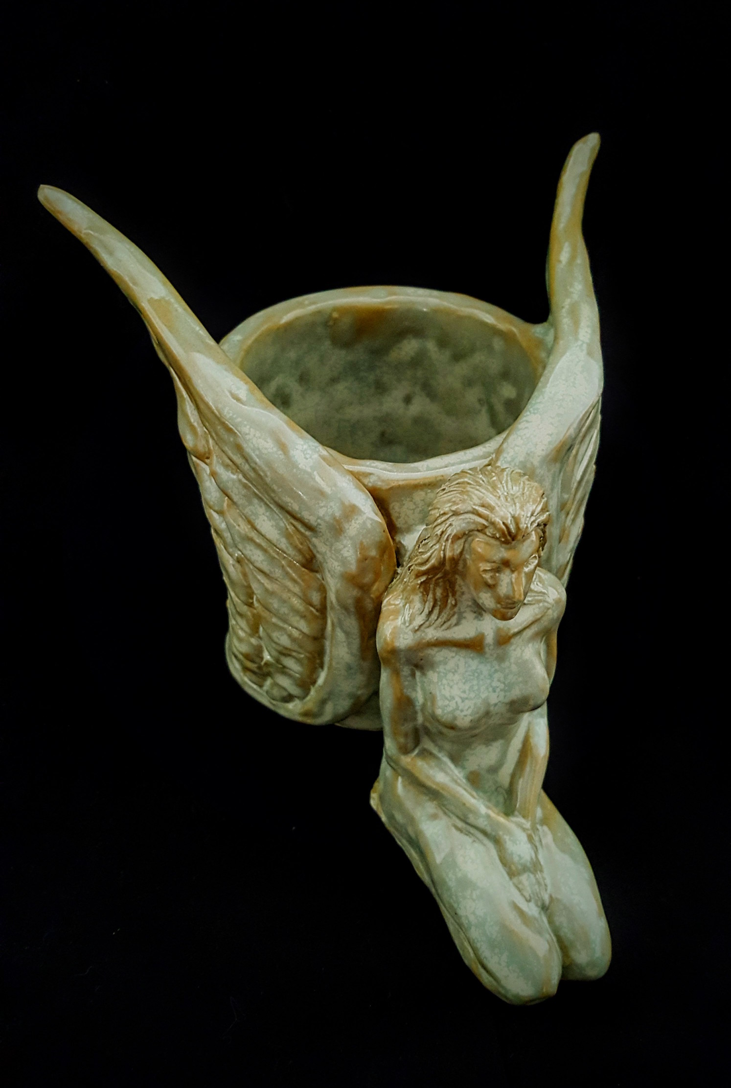 Ceramic Angel Cup Top View